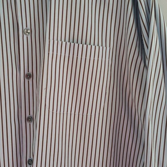 Claiborne Men's Button Down Striped Cotton Shirt XXL - Picture 3 of 5